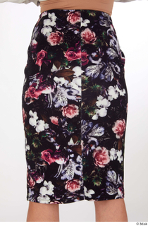 Babbie business dressed floral pencil skirt thigh 0005.jpg